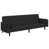 2-personers sovesofa med fodskammel stof stof