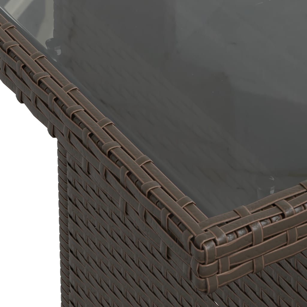 sofasæt til haven 8 dele med hynder polyrattan brun