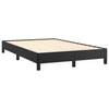 sengeramme uden madras 120x190 cm kunstlæder enkeltseng sort