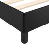 sengeramme uden madras 120x190 cm kunstlæder enkeltseng sort