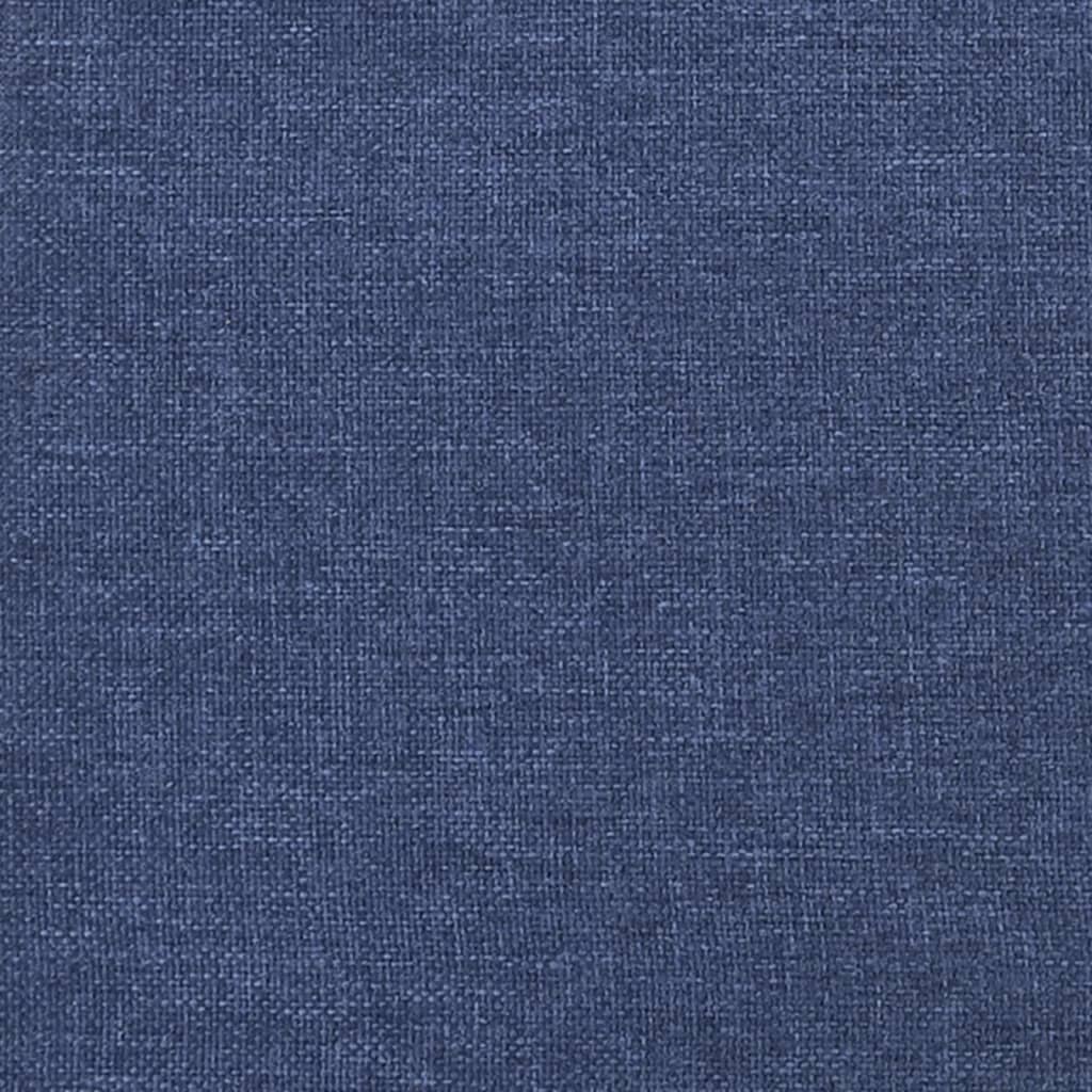 kontinentalseng med madras 120x190 cm stof blå