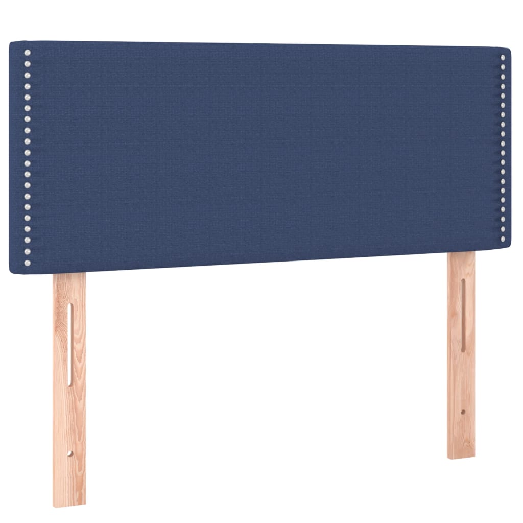 kontinentalseng med madras 120x190 cm stof blå
