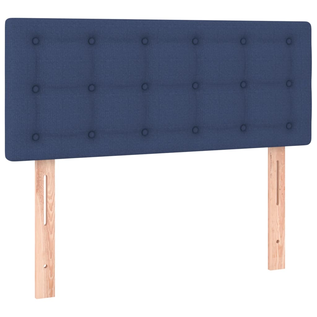 kontinentalseng med madras 120x190 cm stof blå