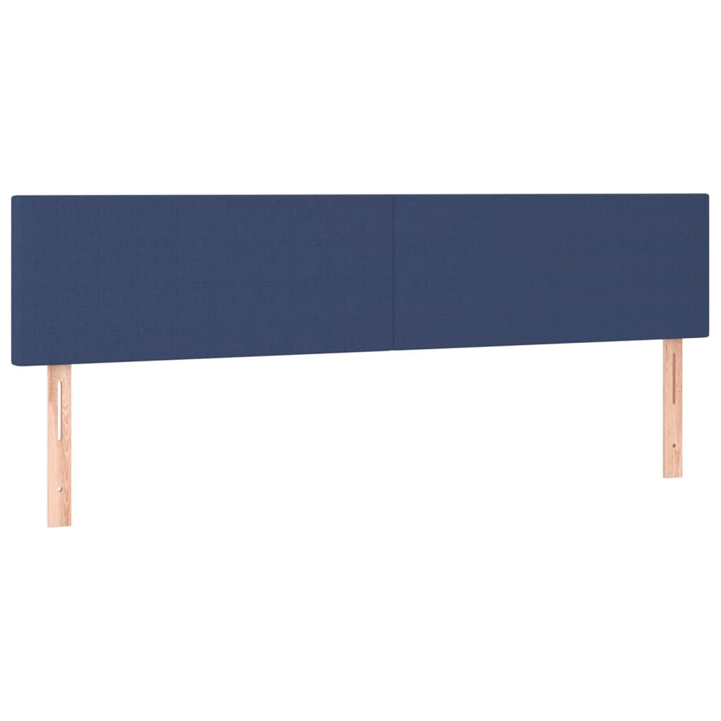 kontinentalseng med madras 120x190 cm stof blå
