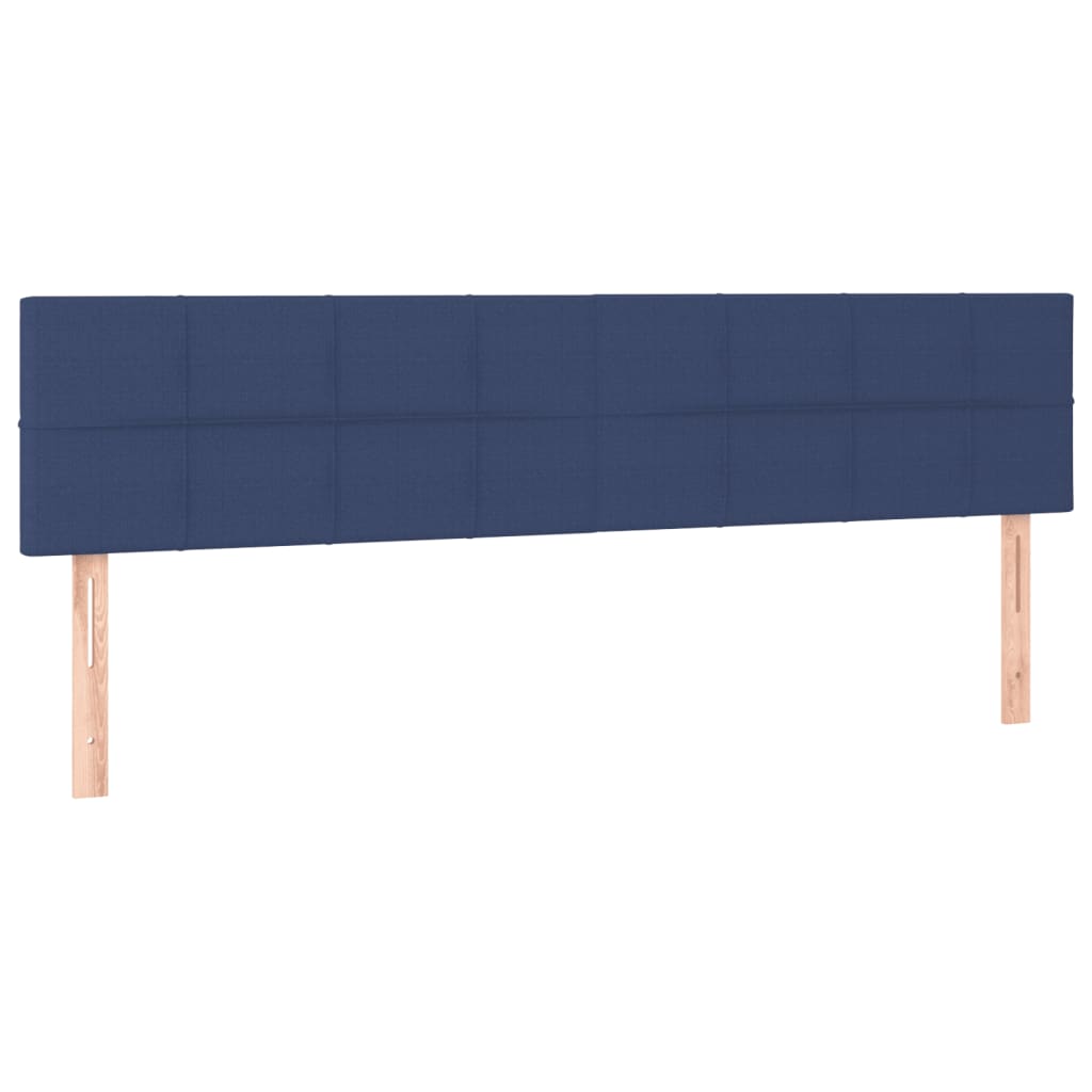 kontinentalseng med madras 120x190 cm stof blå