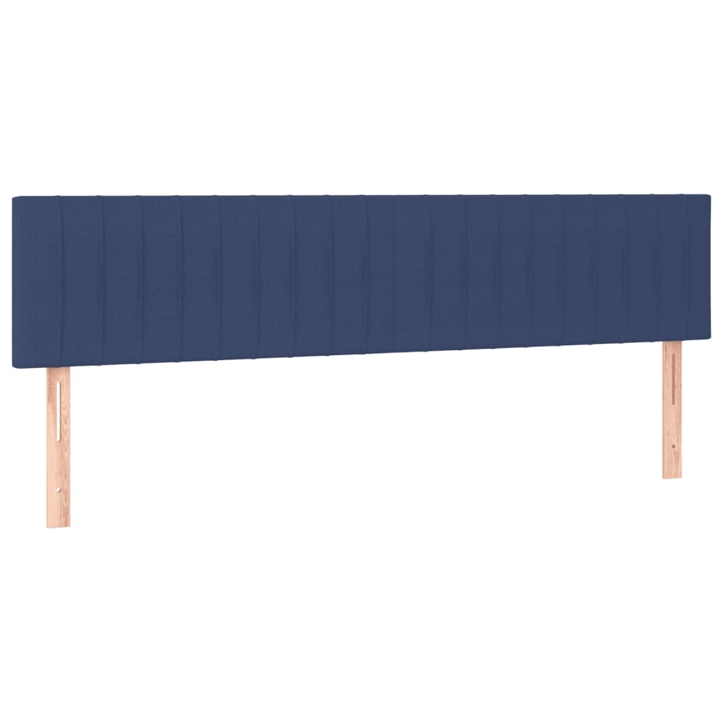 kontinentalseng med madras 120x190 cm stof blå