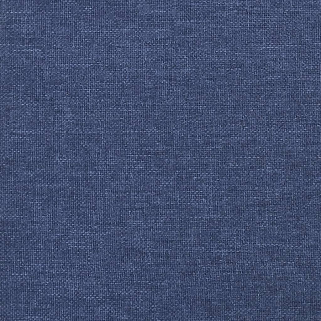kontinentalseng med madras 120x190 cm stof blå