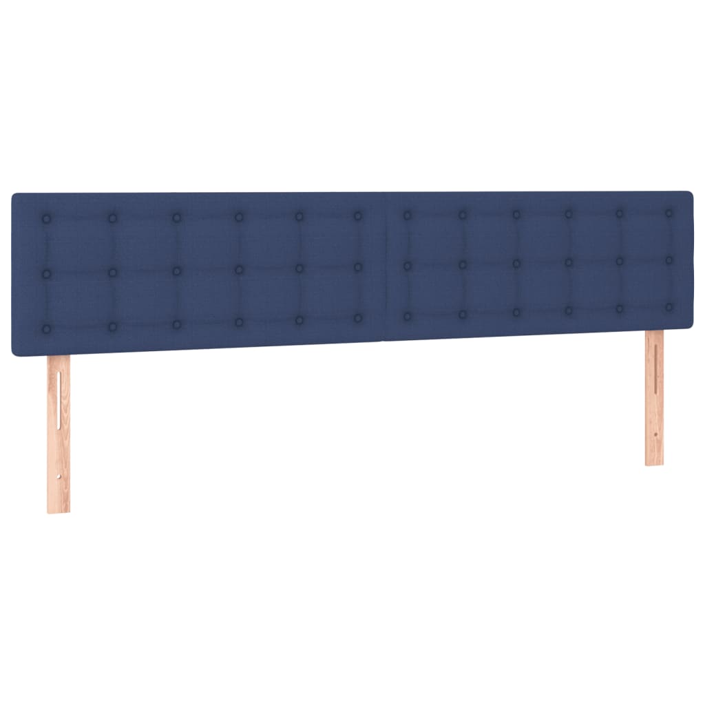 kontinentalseng med madras 120x190 cm stof blå
