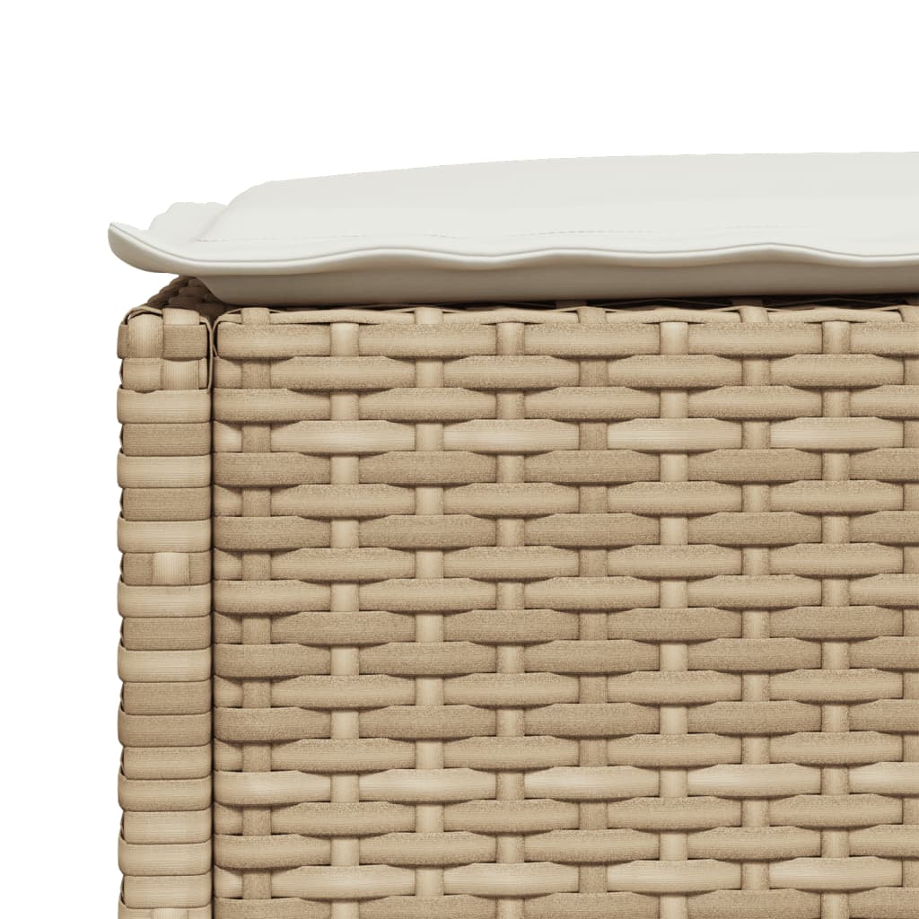 sofasæt til haven 8 dele med hynder polyrattan beige