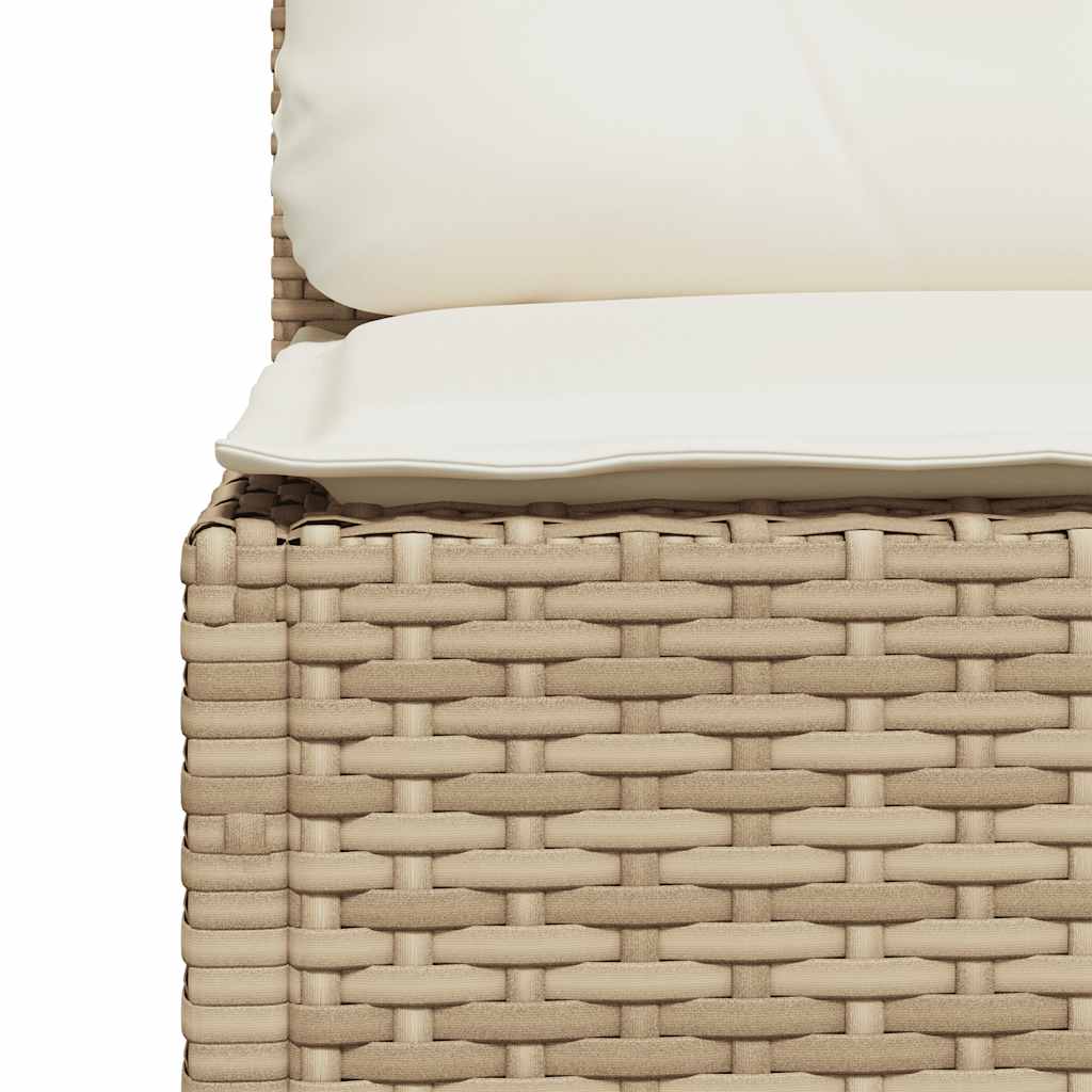 sofasæt til haven 8 dele med hynder polyrattan beige