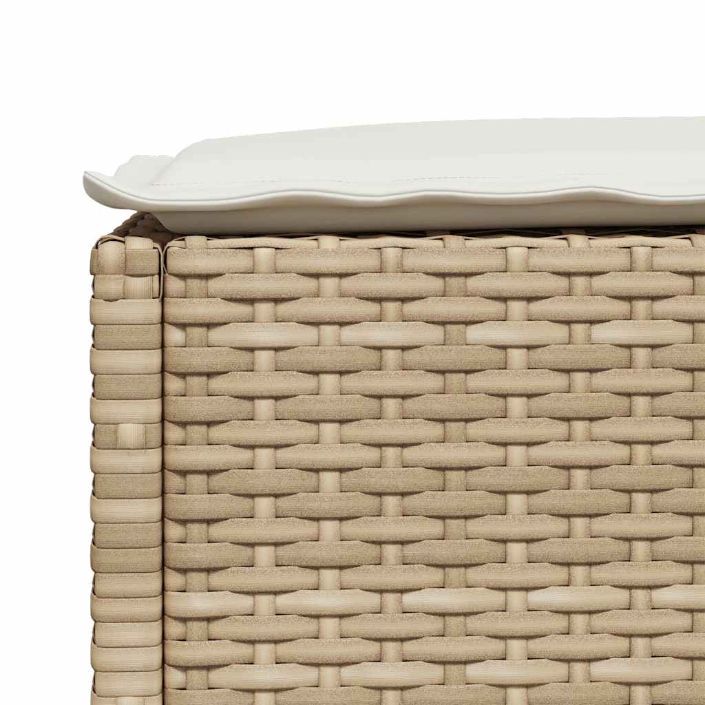 sofasæt til haven 8 dele med hynder polyrattan beige