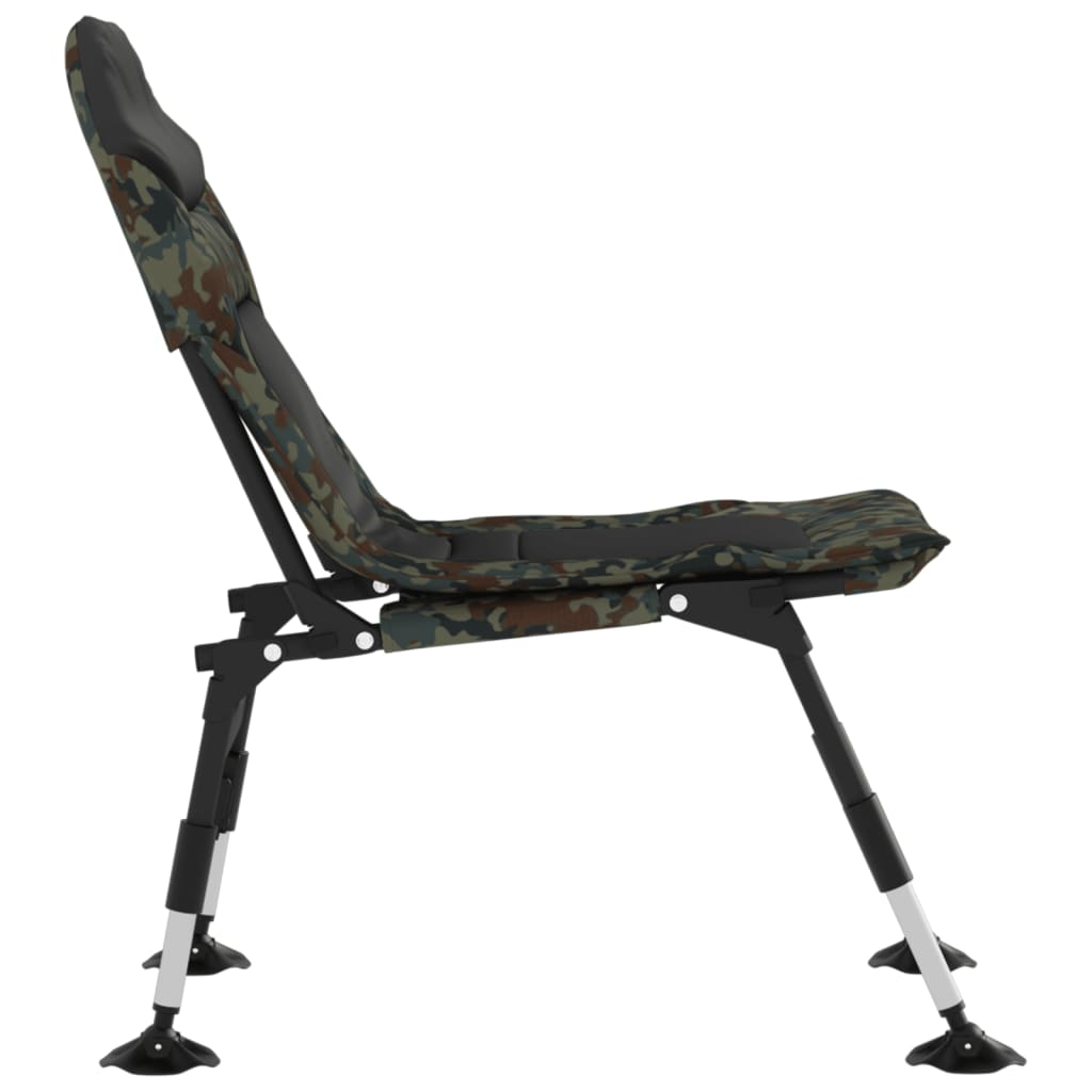 fiskestol med justerbare ben foldbar camouflage