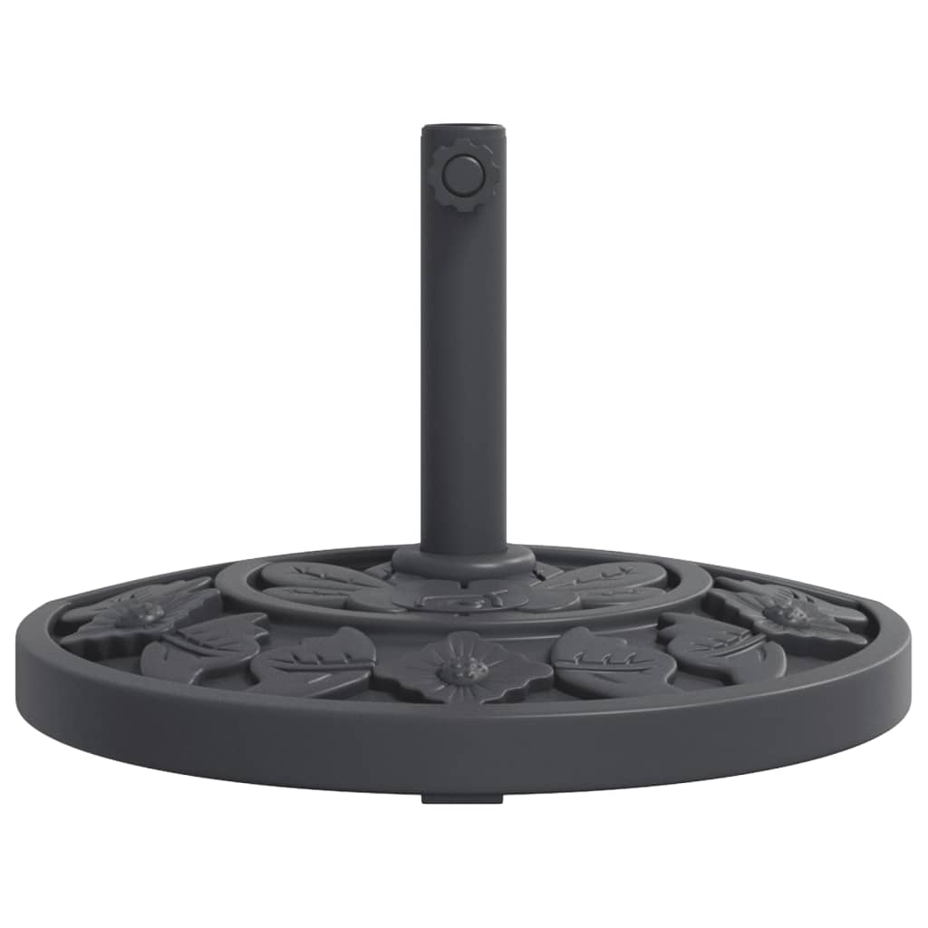 parasolfod Ø38/48 mm stænger 9 kg halvrund