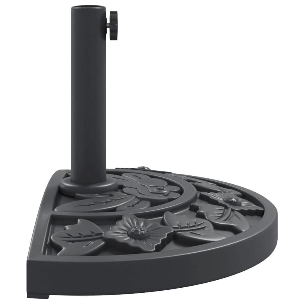 parasolfod Ø38/48 mm stænger 9 kg halvrund