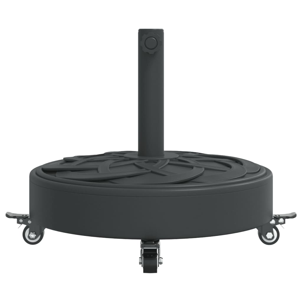 parasolfod med hjul til Ø38/48 mm stænger 27 kg rund