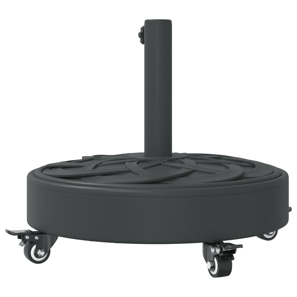 parasolfod med hjul til Ø38/48 mm stænger 27 kg rund