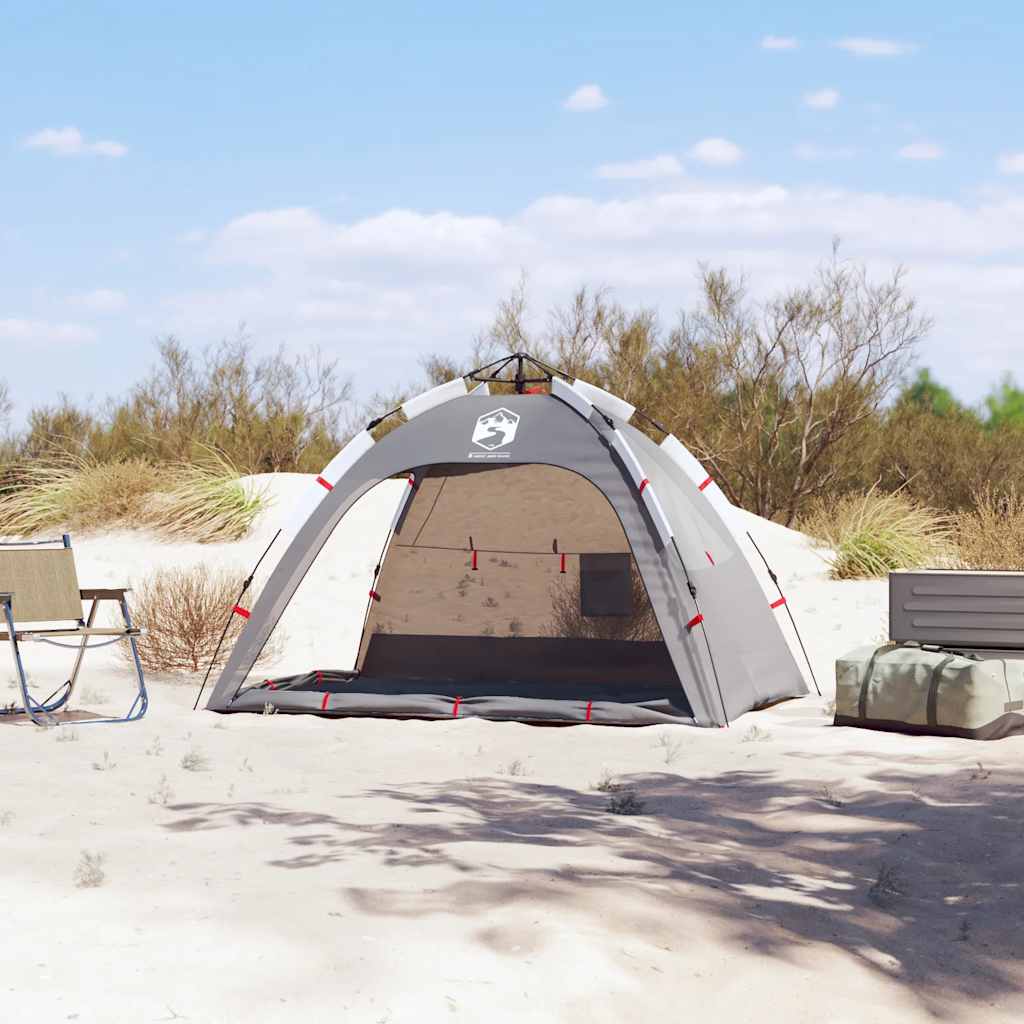2-personers campingtelt vandtæt quick-release grå