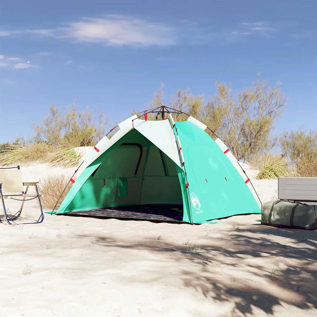 3-personers campingtelt vandtæt quick-release grøn