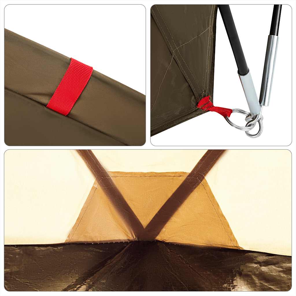 5-personers fisketelt vandtæt olivengrøn