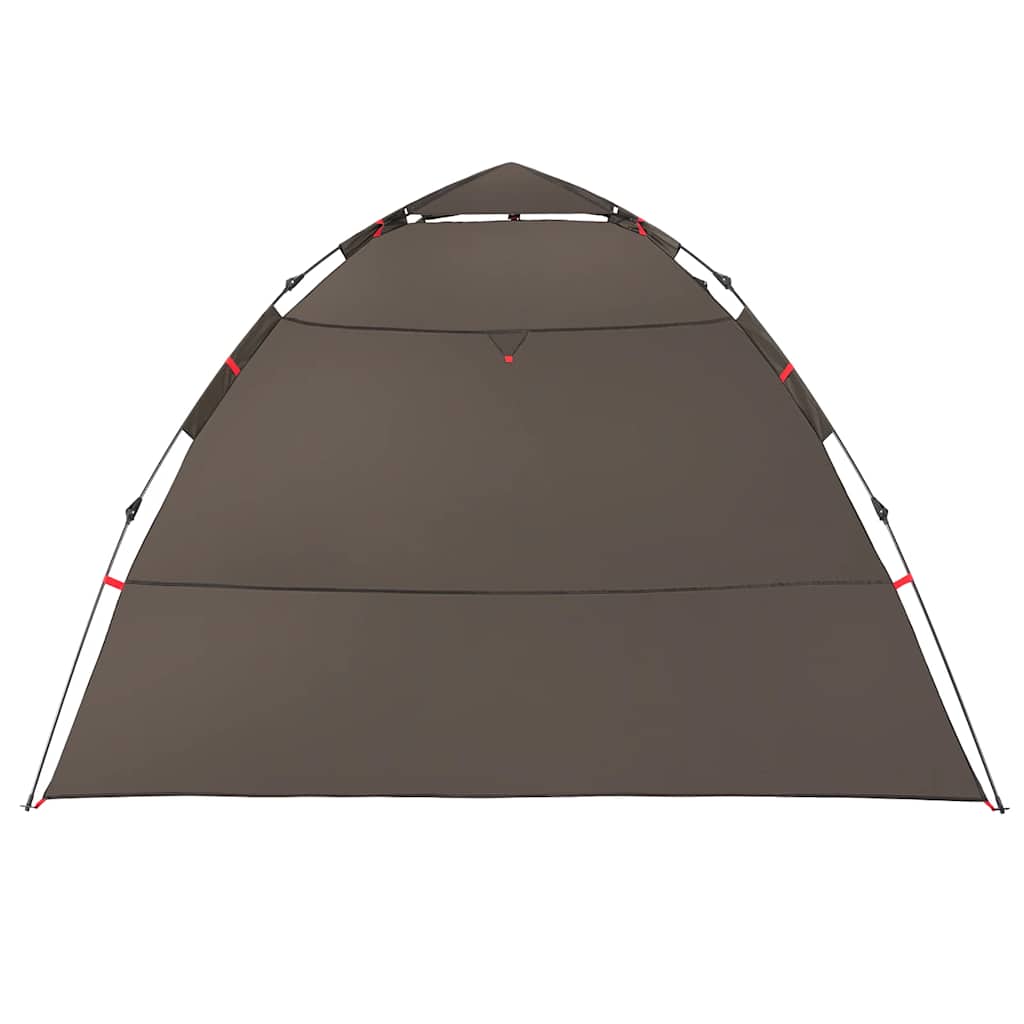 4-personers fisketelt quick release brun