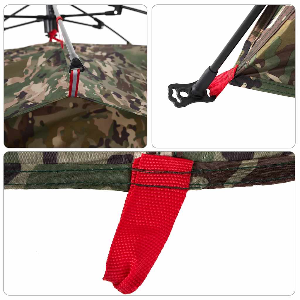 4-personers fisketelt quick-release camouflage