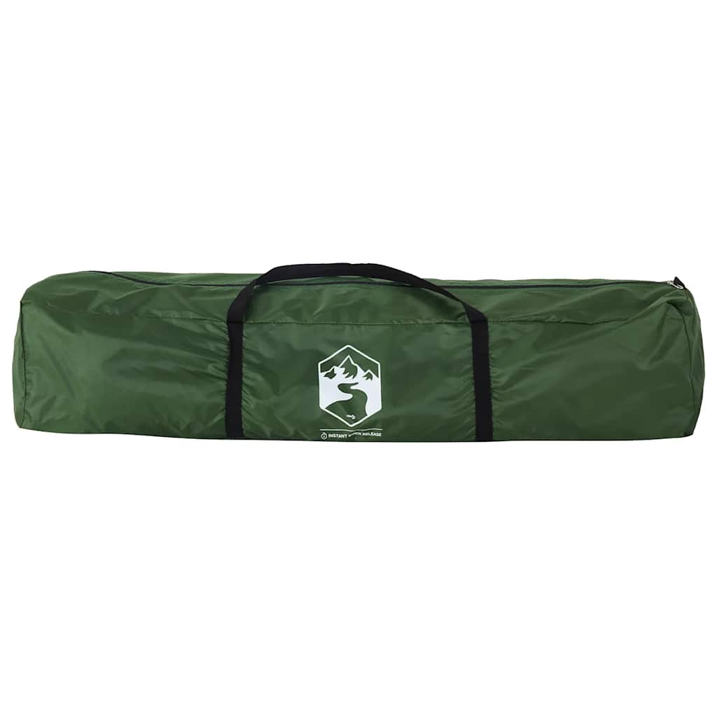 4-personers familietelt quick-release grøn