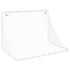 fodboldmål 122x81x81 cm stål hvid