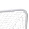 fodboldmål 122x81x81 cm stål hvid