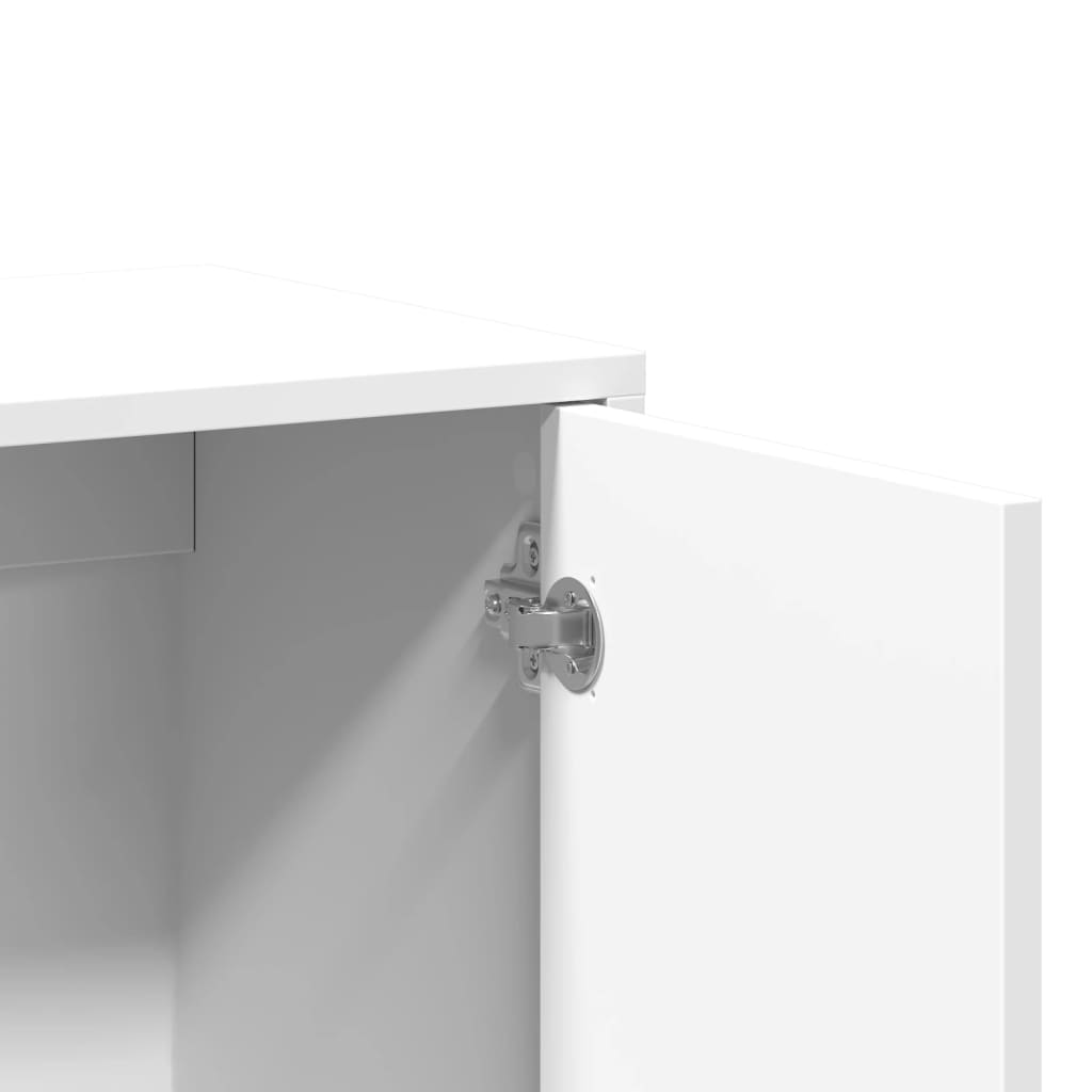 skænke 2 stk. 60x31x70 cm konstrueret træ hvid