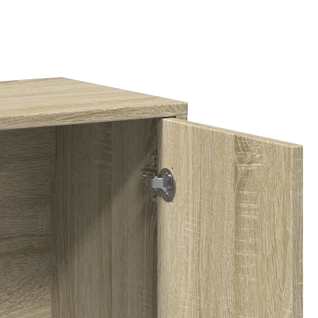 skænke 2 stk. 60x31x70 cm konstrueret træ sonoma-eg