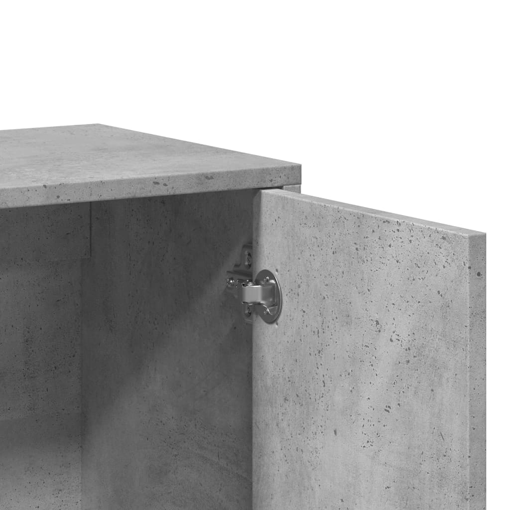 skænke 2 stk. 60x31x70 cm konstrueret træ betongrå