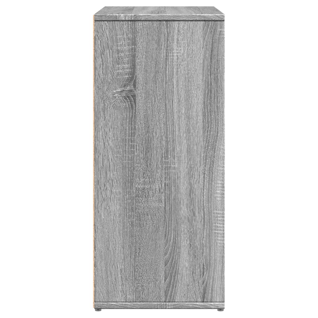 skænke 2 stk. 60x31x70 cm konstrueret træ grå sonoma-eg