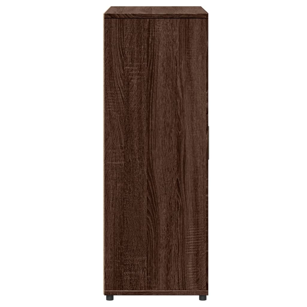kommoder 2 stk. 60x31x84 cm konstrueret træ brun egetræsfarve