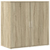 skænke 2 stk. 79x38x80 cm konstrueret træ sonoma-eg
