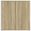 skænke 2 stk. 79x38x80 cm konstrueret træ sonoma-eg