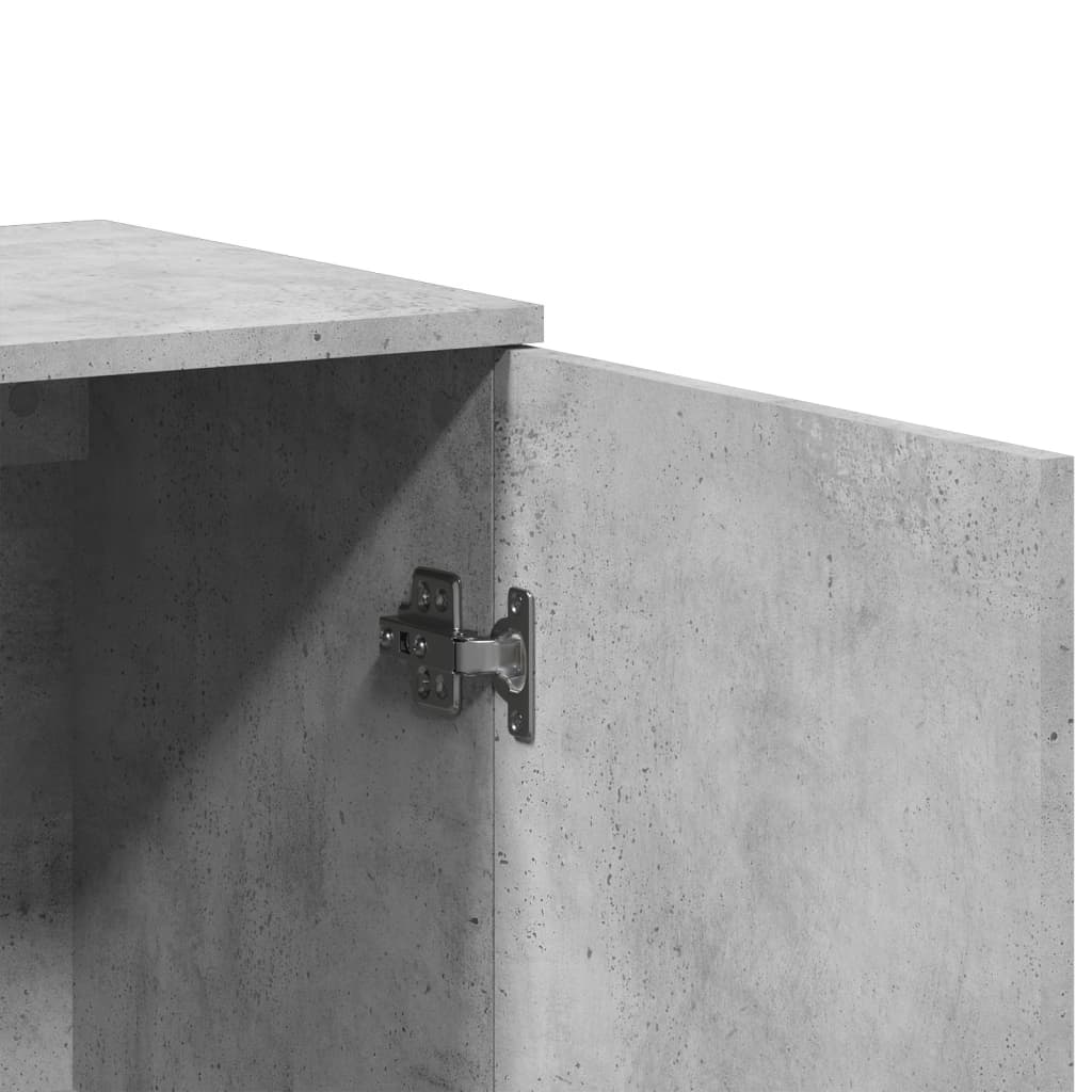 skænke 2 stk. 79x38x80 cm konstrueret træ betongrå