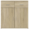 skænke 2 stk. 79x38x80 cm konstrueret træ sonoma-eg