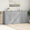 skænke 2 stk. 79x38x80 cm konstrueret træ grå sonoma-eg