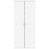 skoskab 80x39x178 cm konstrueret træ hvid