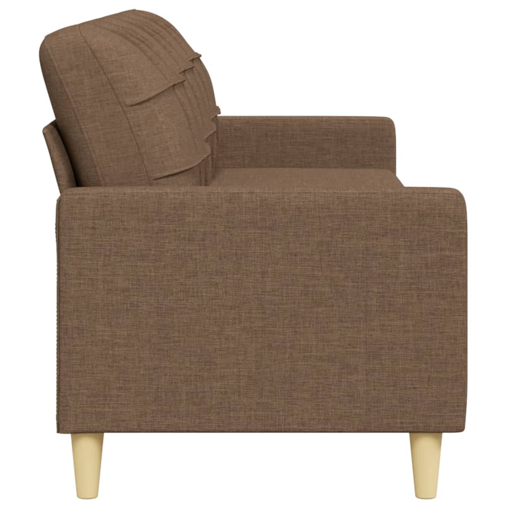 3-personers sofa 210 cm stof brun