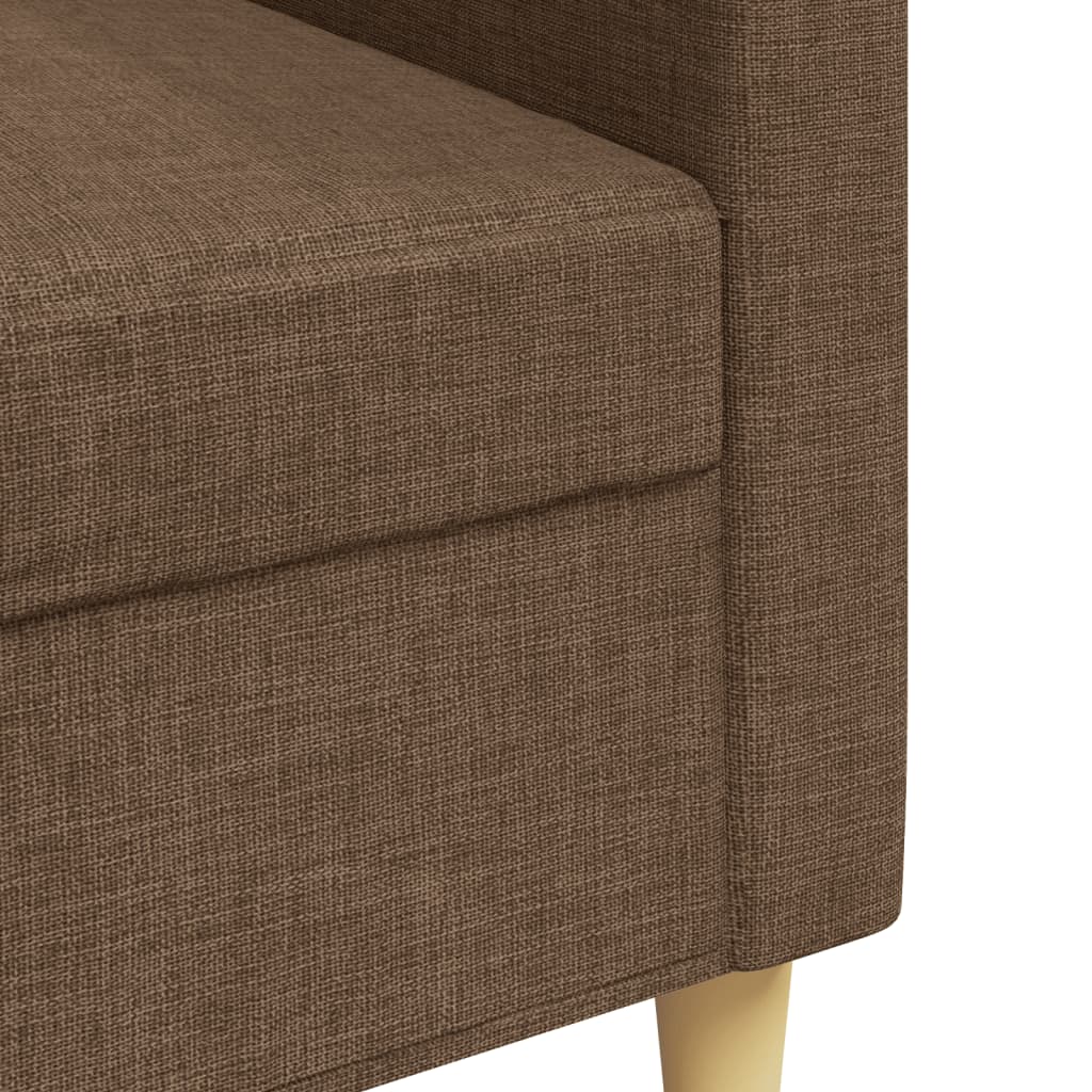 3-personers sofa 210 cm stof brun