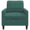 lænestol 60 cm velour lysegrøn