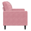 lænestol 60 cm velour lyserød