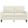 2-personers sofa 120 cm velour cremefarvet