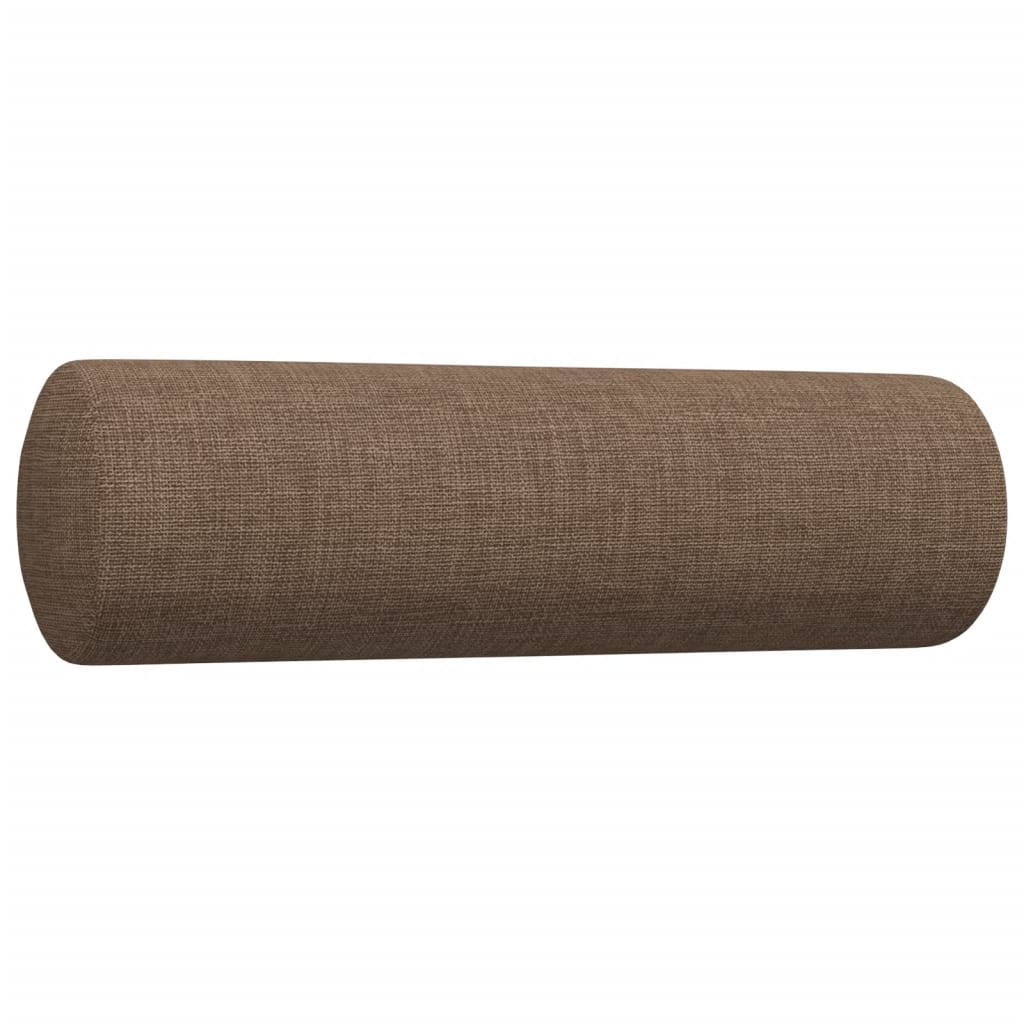 sofasæt 3 dele med pyntepuder stof brun