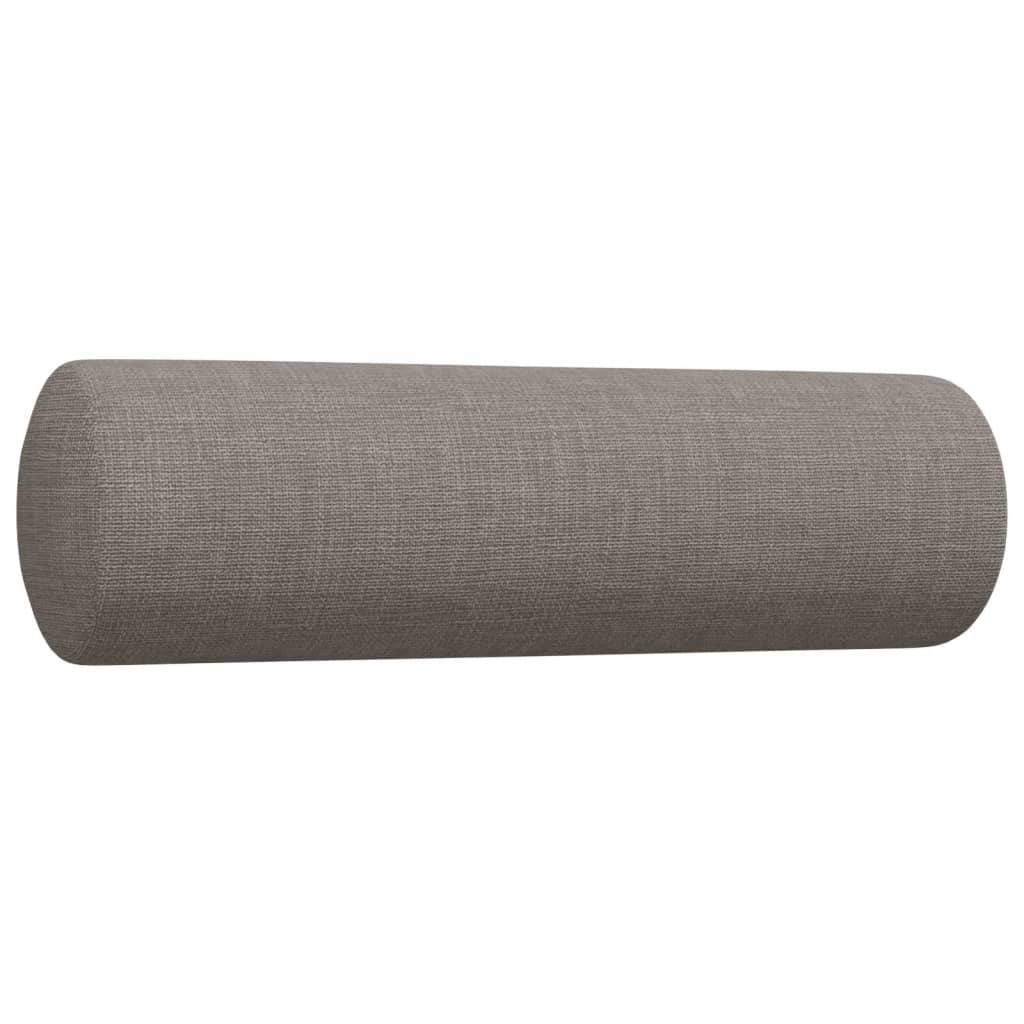 sofasæt 3 dele med pyntepuder stof gråbrun