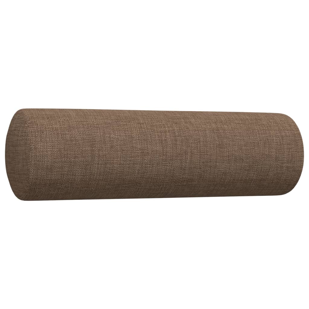 sofasæt 2 dele med pyntepuder stof brun