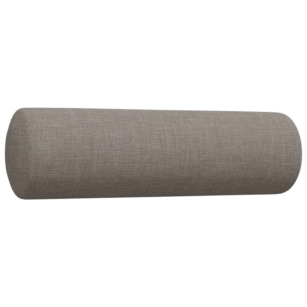 sofasæt 2 dele med pyntepuder stof gråbrun