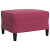 sofasæt 4 dele med hynder og bolsterpuder velour vinrød
