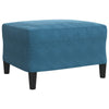 sofasæt 3 dele med hynder velour blå